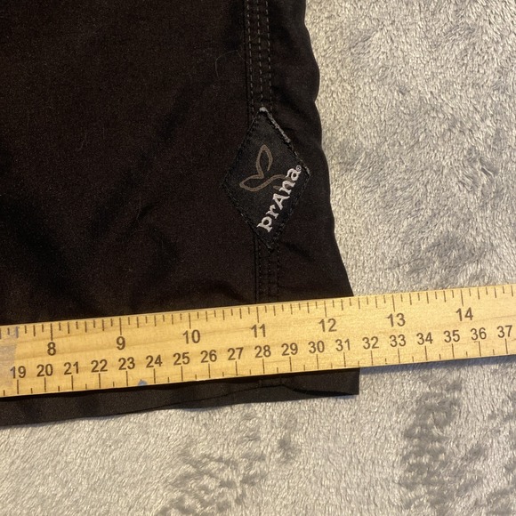 Prana Shorts Mens Sz L Black Mojo Stretch Pull On Pockets‎ Athleisure Gorpcore - Picture 9 of 9